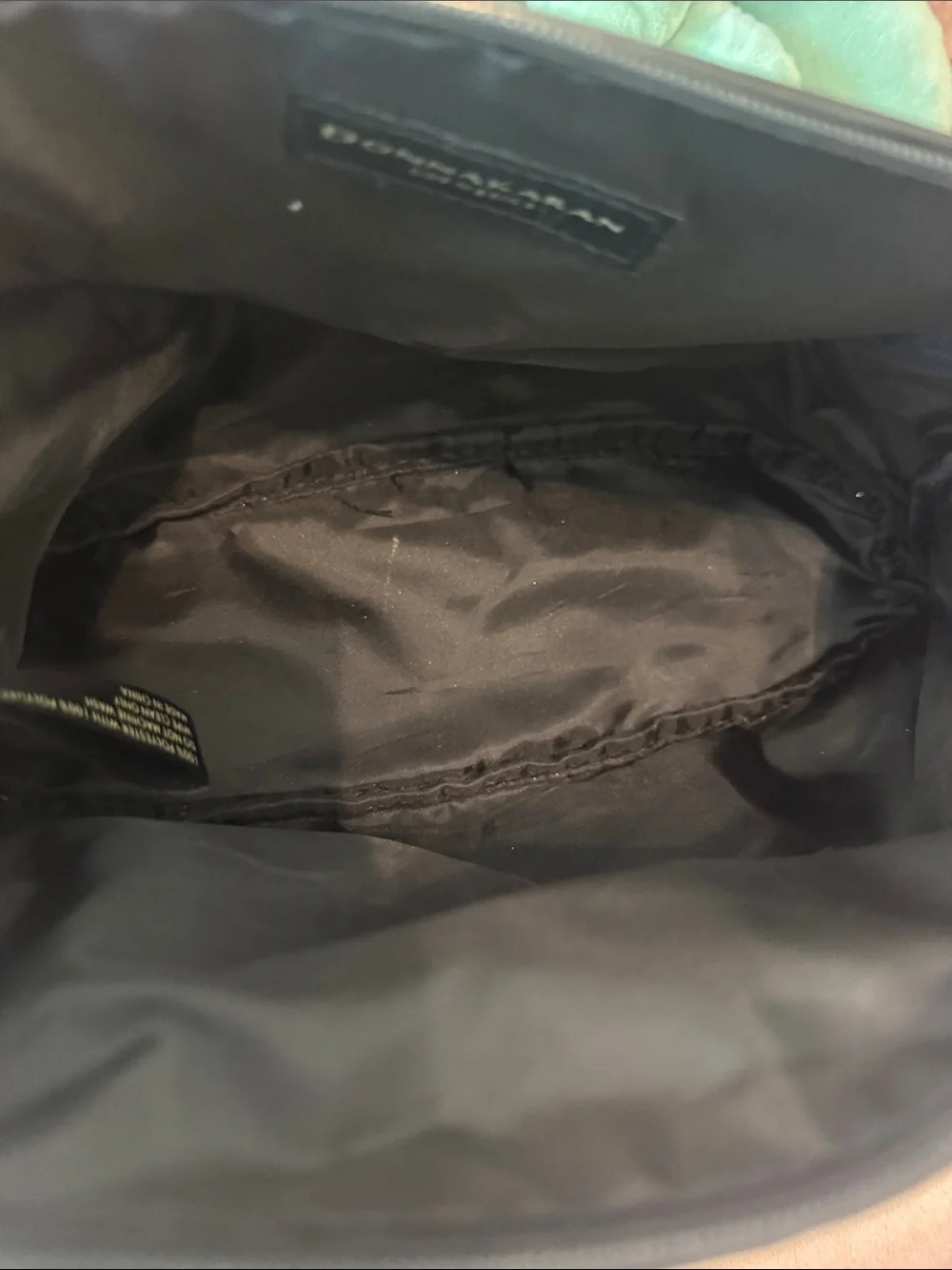NWOT Donna Karan Black Zip Pouch - Cosmetics Bag